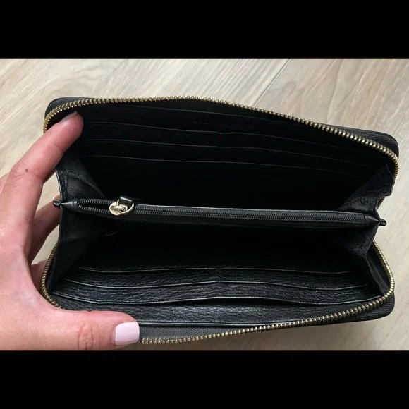 Michael Kors Black Leather Wallet - Picture 4 of 12